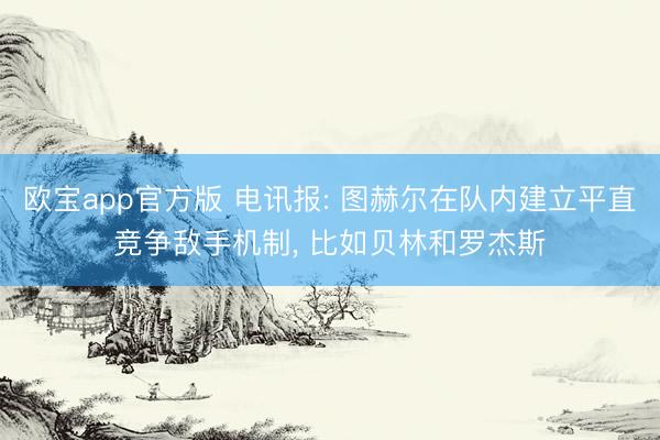欧宝app官方版 电讯报: 图赫尔在队内建立平直竞争敌手机制， 比如贝林和罗杰斯